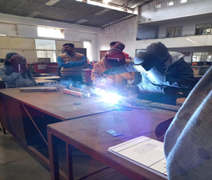 One day visit is organized in Mechanical workshop of ADIT college