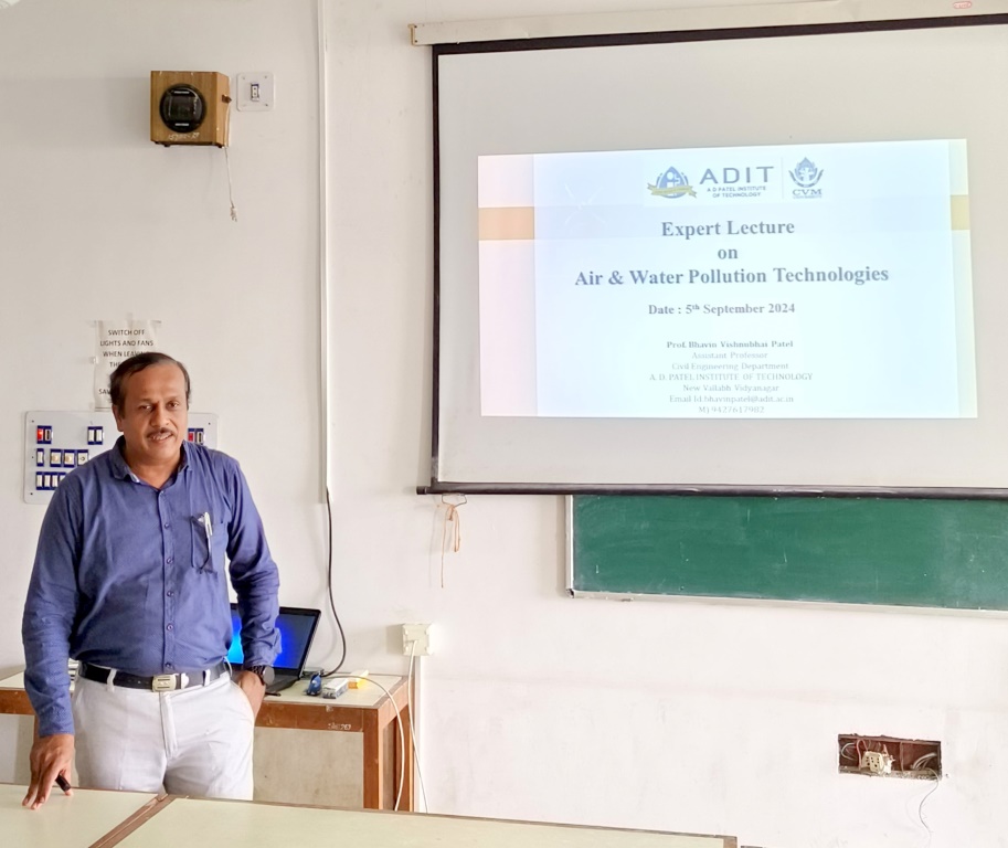 Expert Talk on Air & Water Pollution Technologies @ EST Department, ISTAR (5.9.2024) 