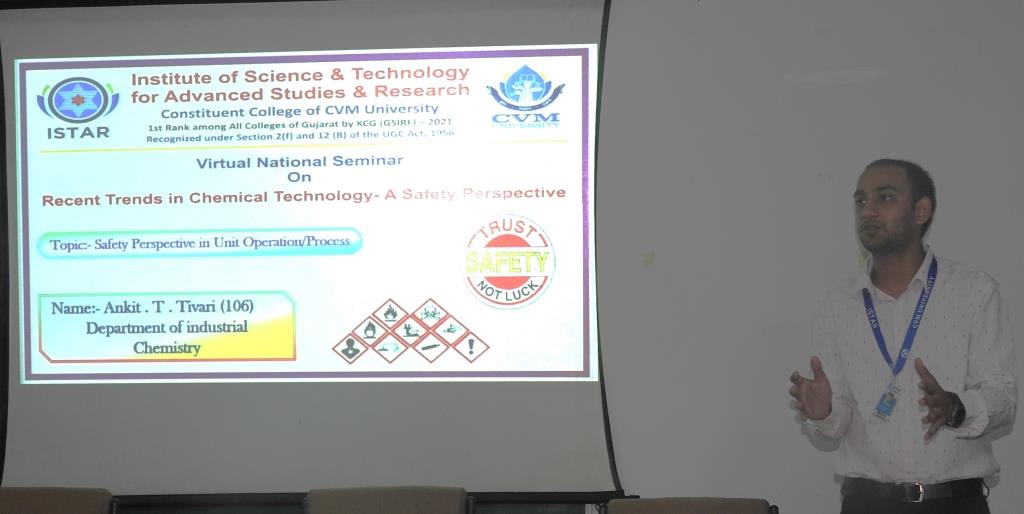 Virtual National Seminar on “Recent Trends in Chemical Technology- A Safety Perspective”