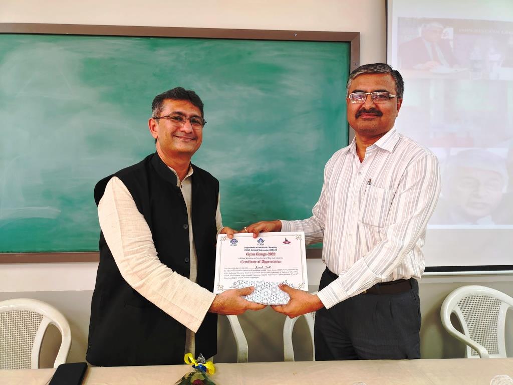 A 3 Days Workshop on Functioning of Chemical Industries 
