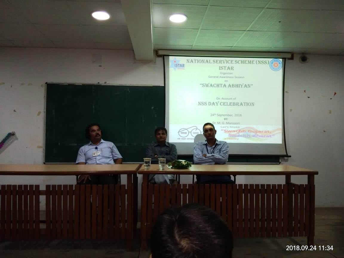 Expert talk on Swachata Abhiyan on NSS Day