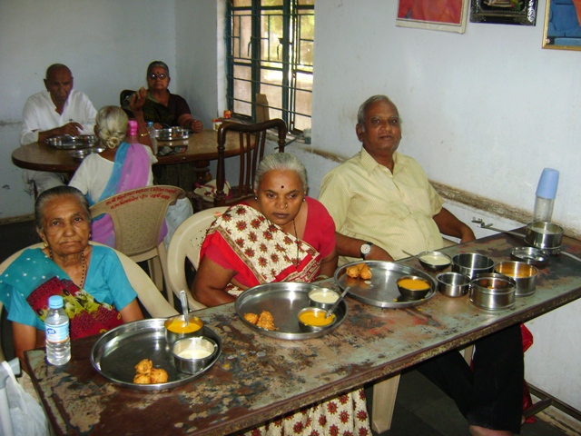 Food distribution @ old age home (Ananddham)