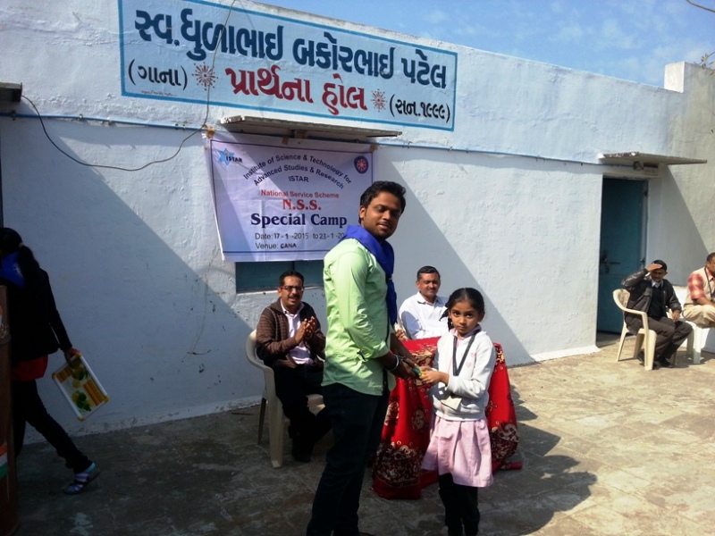 	
Seven days special NSS camp at Gana Village,Anand
17th January to 23rd January, 2015