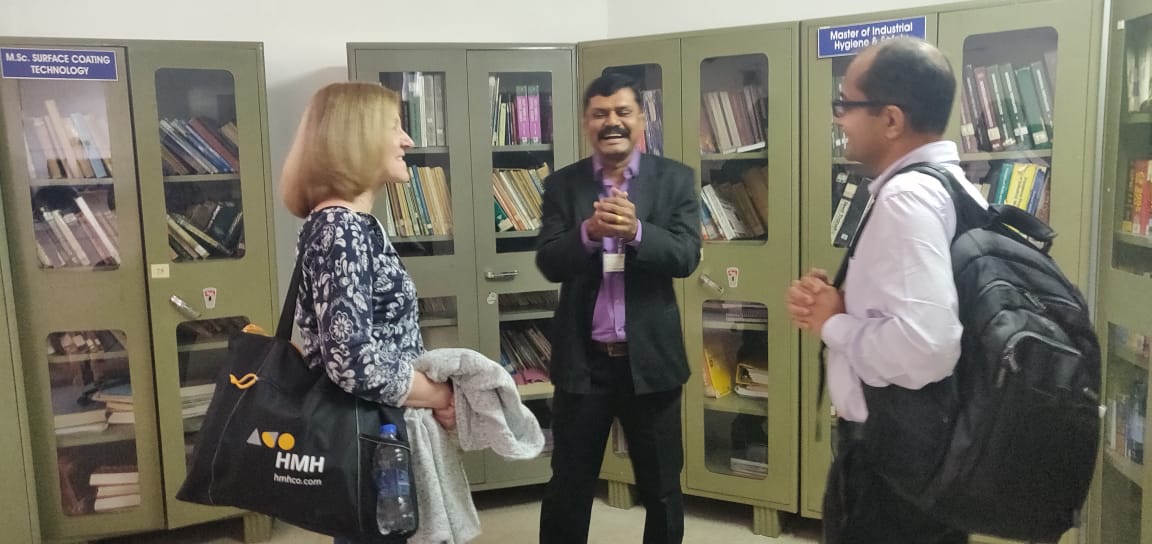 Dr. Cynthia Ostroski,President AIHA visiting the Library of ISTAR .
