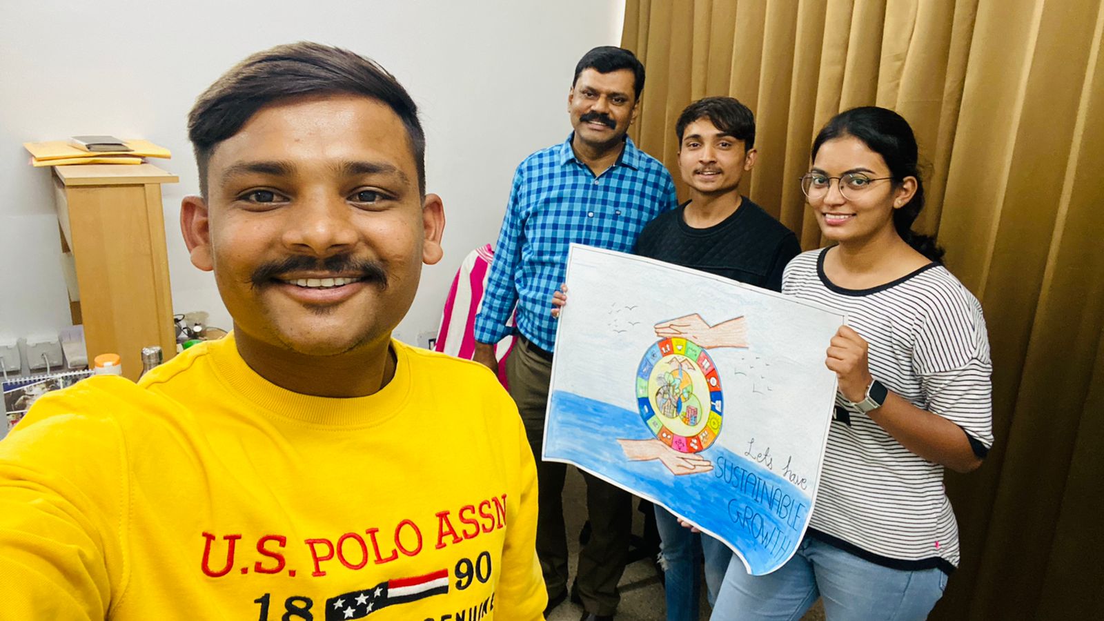 On the Spot painting Competition on the Occasion of 'National Science Day' 2022
[ 1st Prize : Dhruti Soni and Zeel Patel ] 