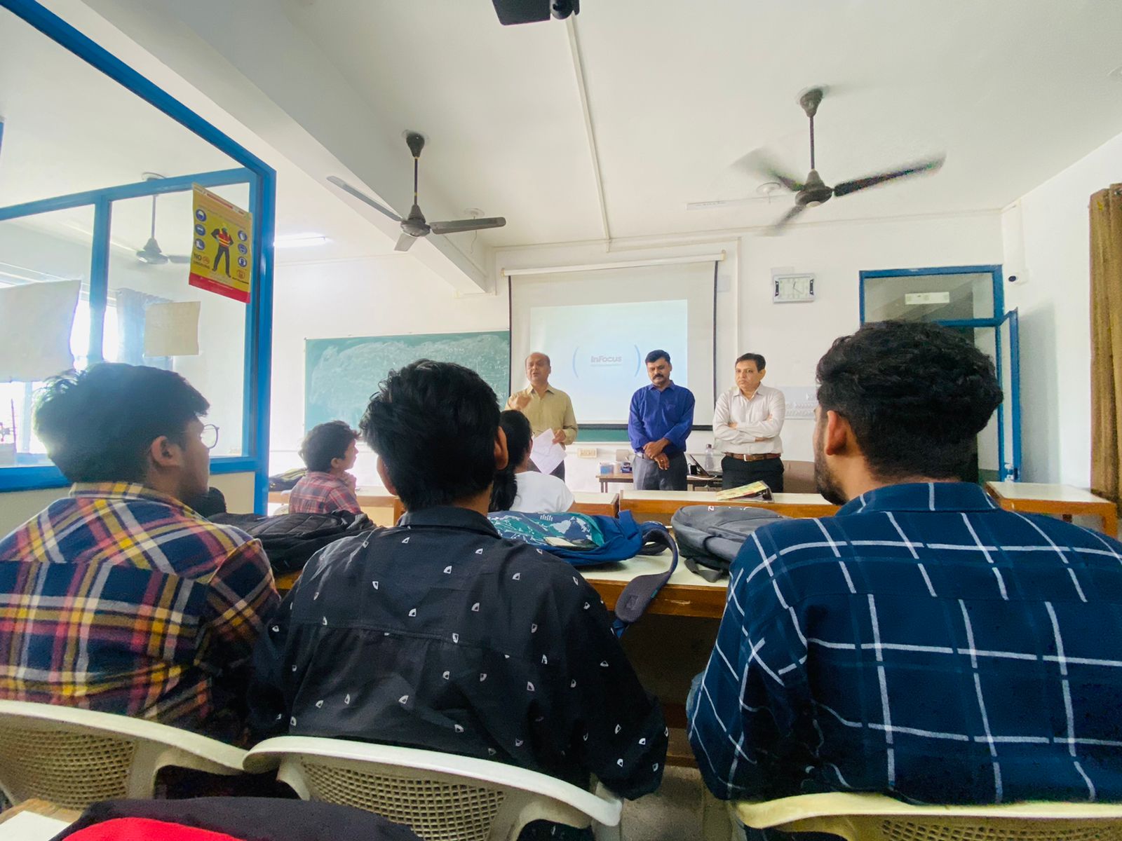 Prof. Dr. P M Udani gave a lecture to the students  on Multidisciplinary approach which  is key to success in future.