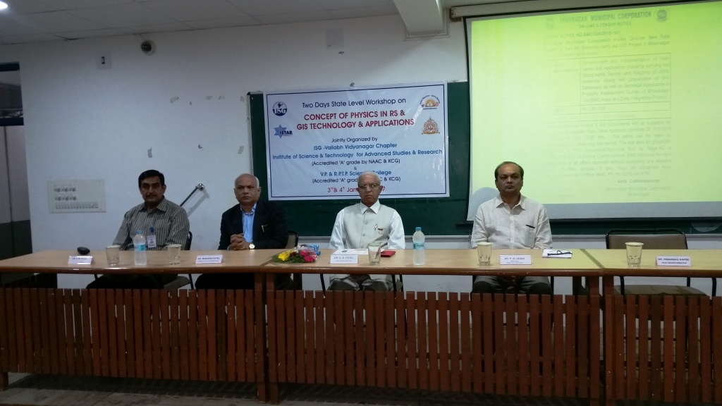 Two days State Level Workshop on Concept of Physics in RS & GIS Technology & Applications